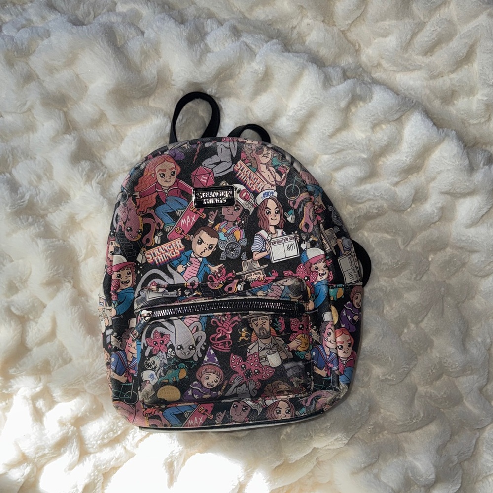 MIni Stranger Things Backpack with Graphic Print - image 1